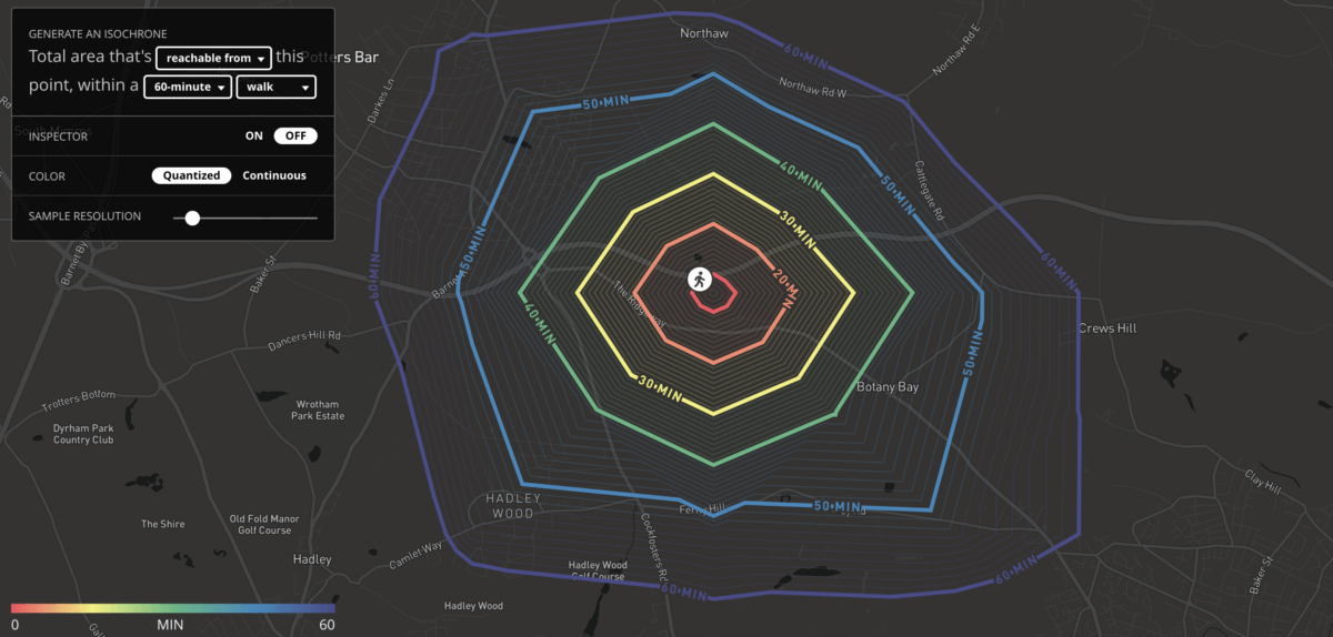 Sample of MapBox mapping capabilities