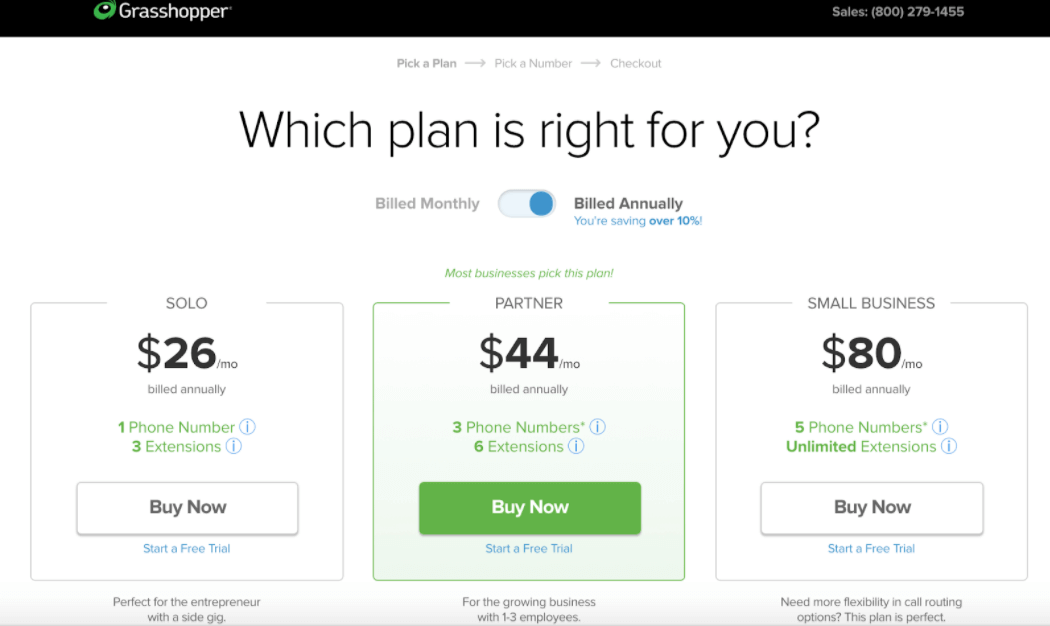 Grasshopper pricing