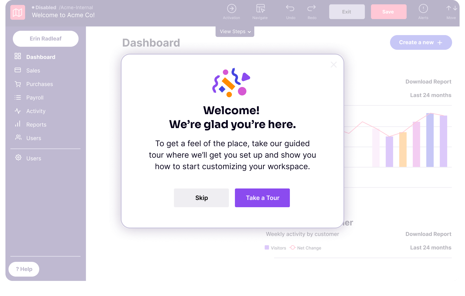 Welcome introduction benefits for user onboarding that startups can use