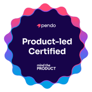Pendo: Product-led Certification course badge