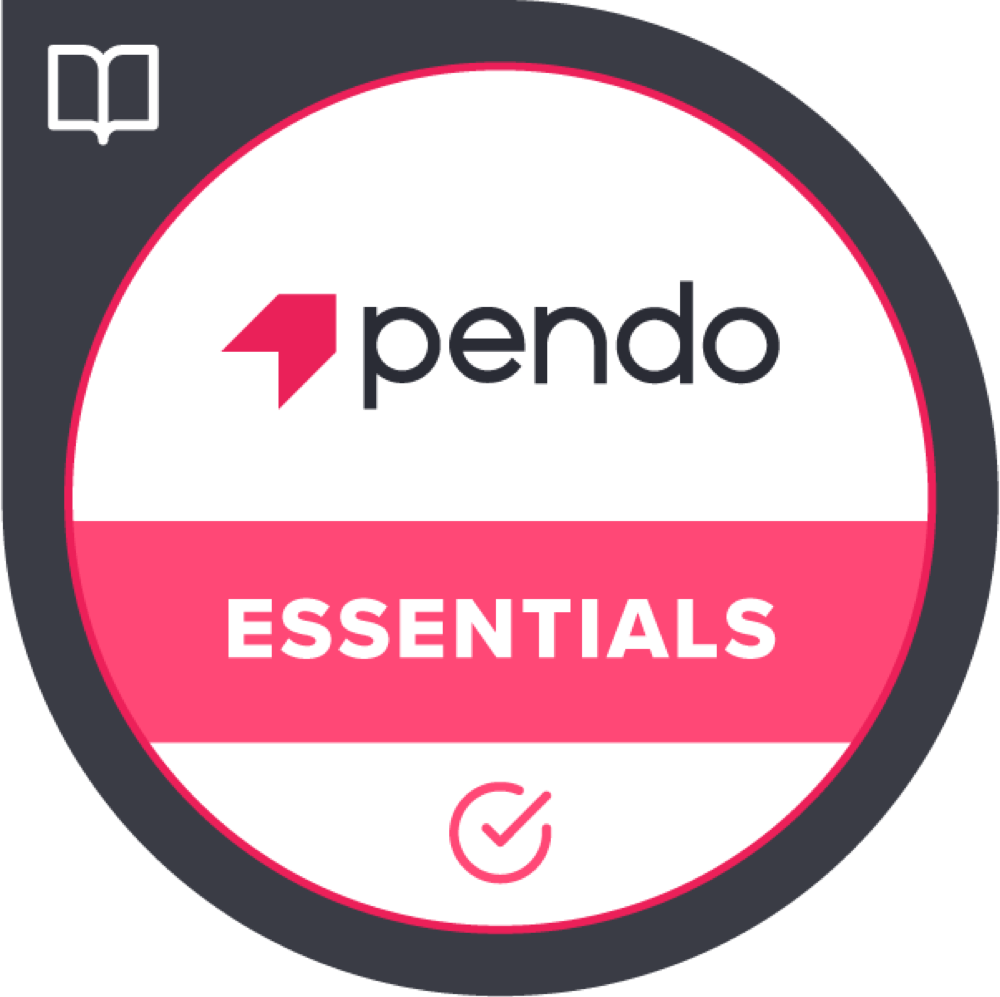 Pendo Essentials training certification badge