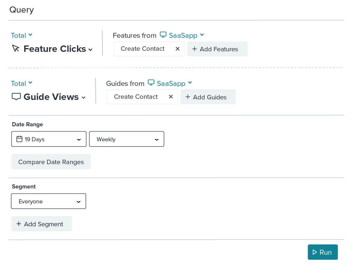 Measuring onboarding effectiveness - Pendo - Data Explorer Query