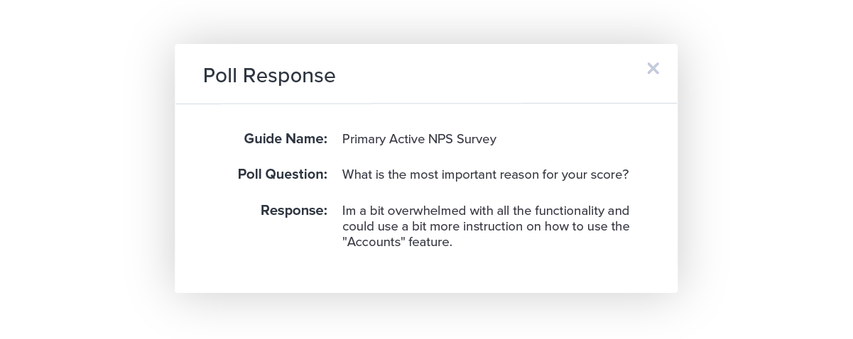 Measuring onboarding effectiveness - Pendo - Poll response