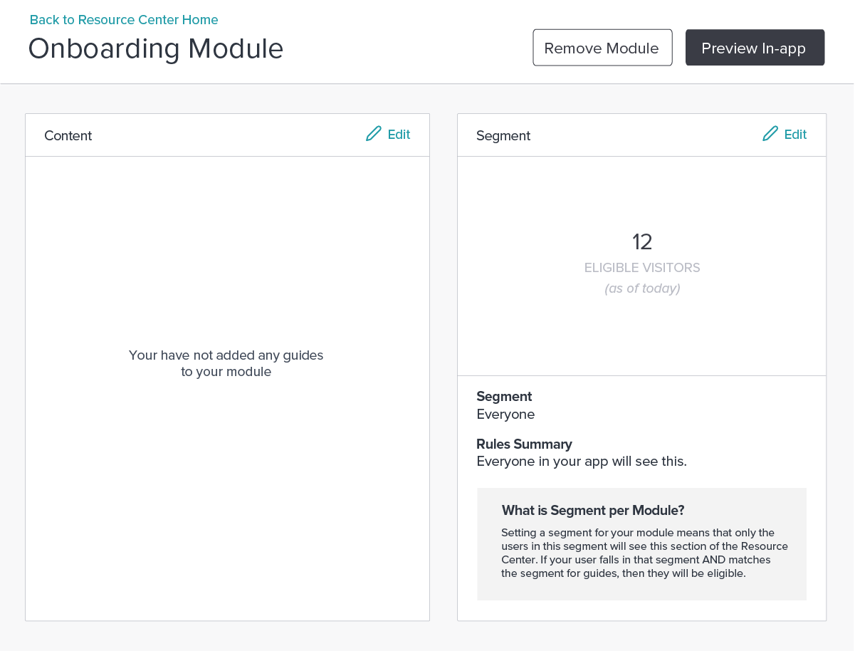 How to personalize employee digital onboarding at scale with Pendo: Onboarding Module