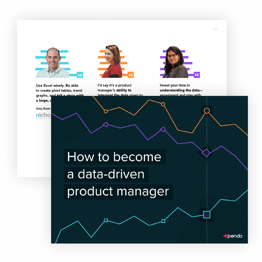 Pendo e-book: How to become a data-driven product manager // Start reading