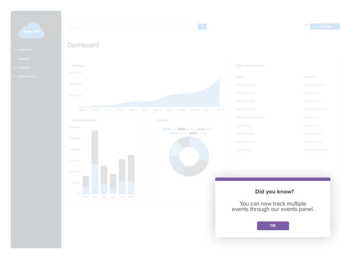 The path to product adoption: Toast guide example