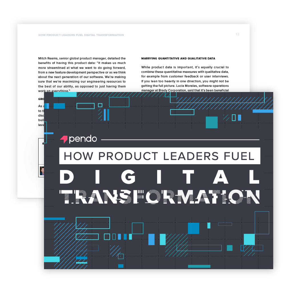 Pendo E-book: How product leaders fuel digital transformation