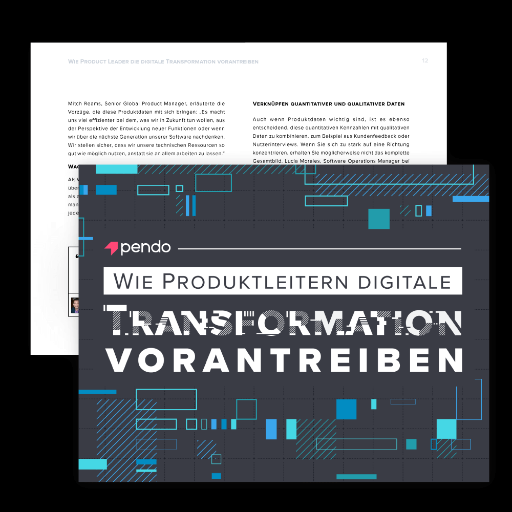 Pendo E-book: Wie Product Leader die digitale Transformation vorantreiben