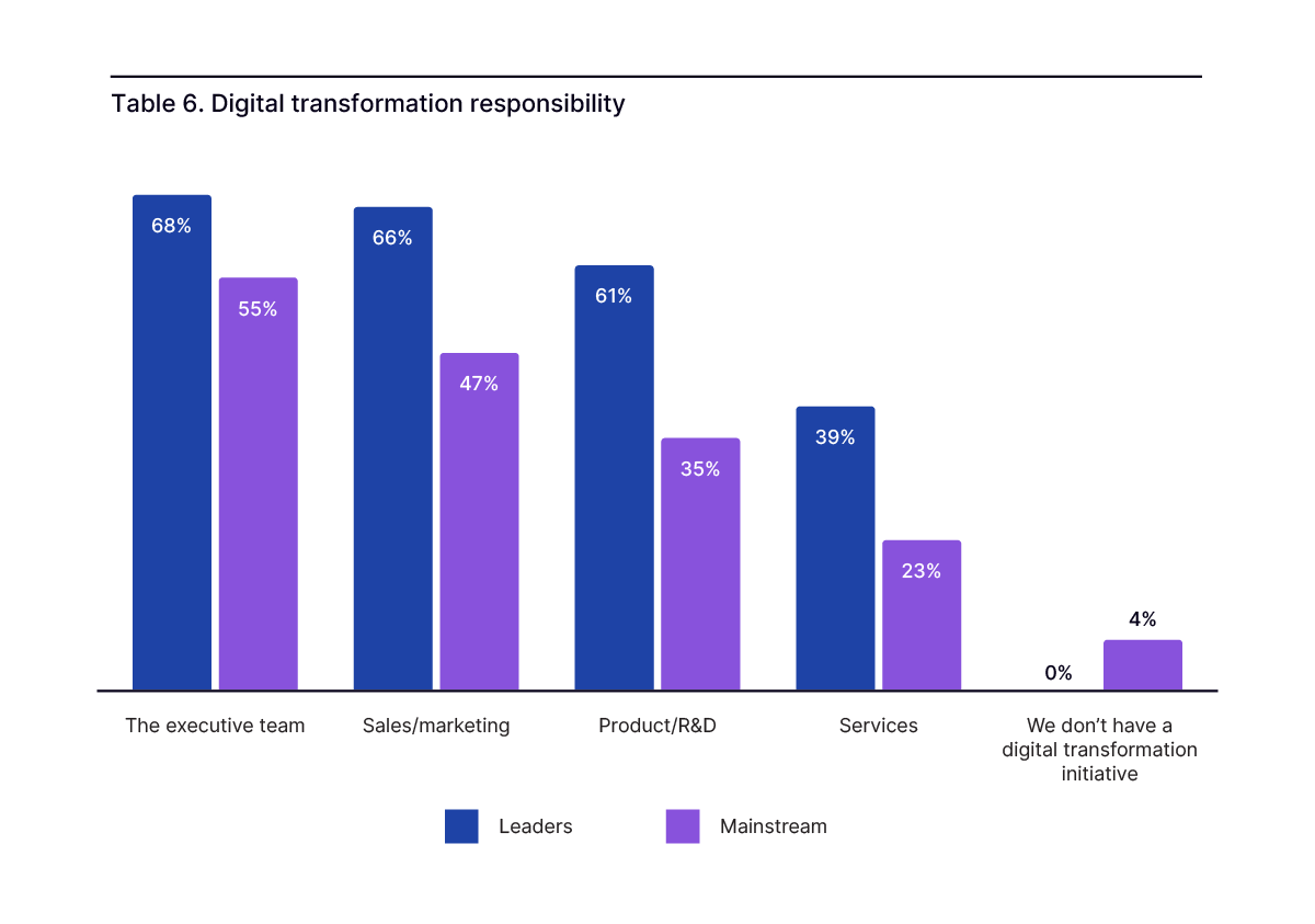 Digital transformation responsibility