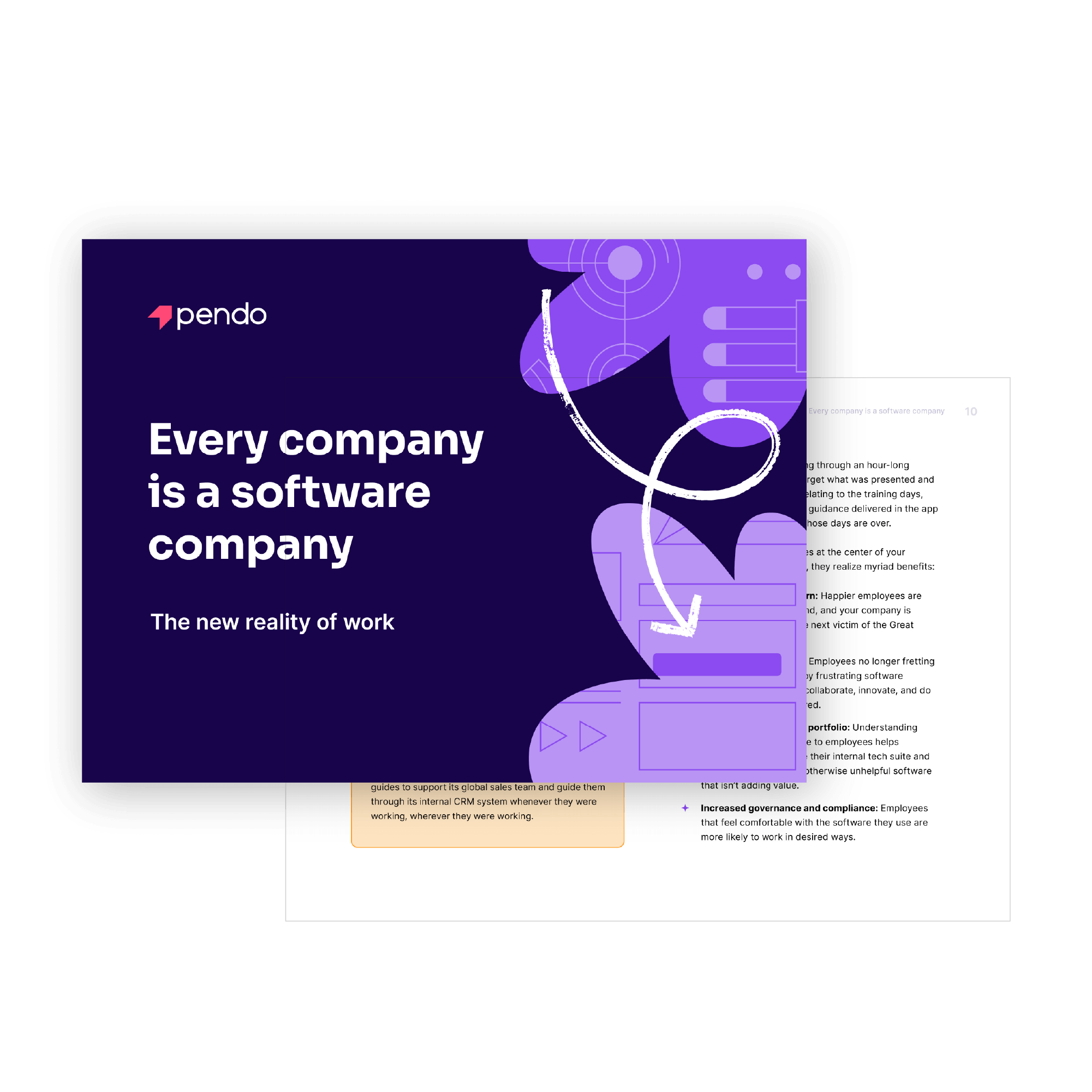 Pendo E-book: Every company is a software company: The new reality of work // Start reading