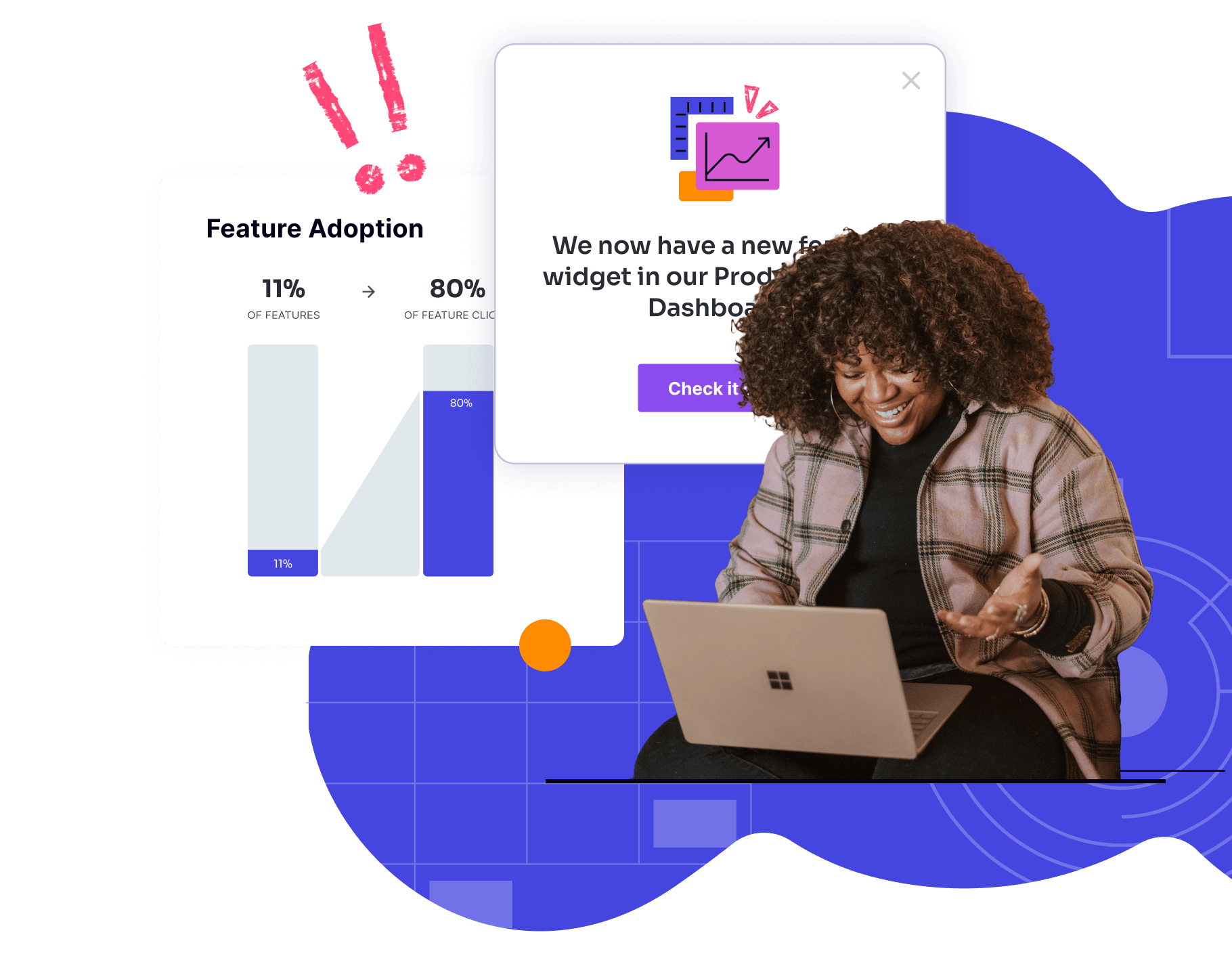 Pendo - Statistiques d'adoption de fonctionnalités