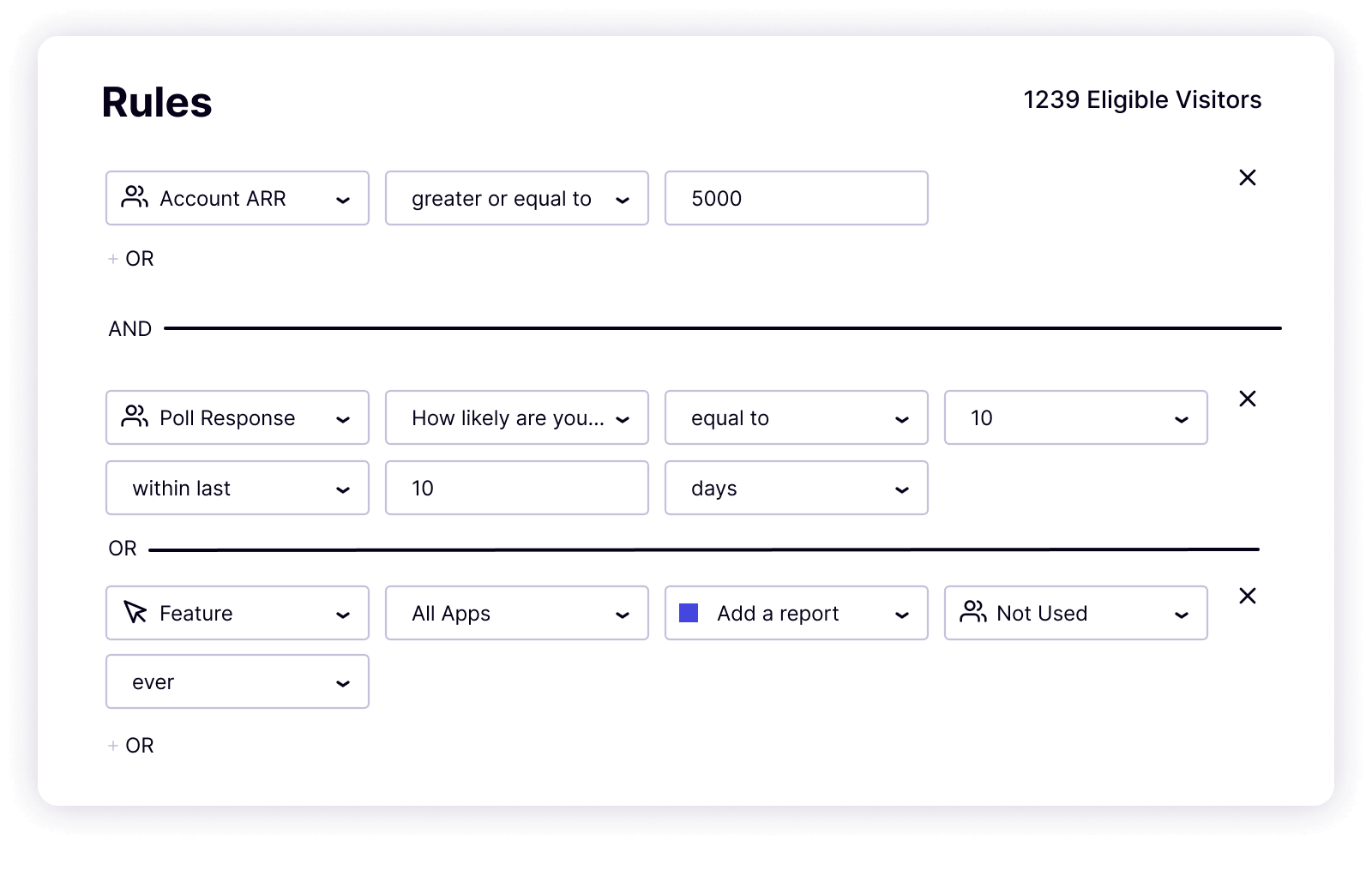 Segment and target users based on engagement, interests, demographics, or location