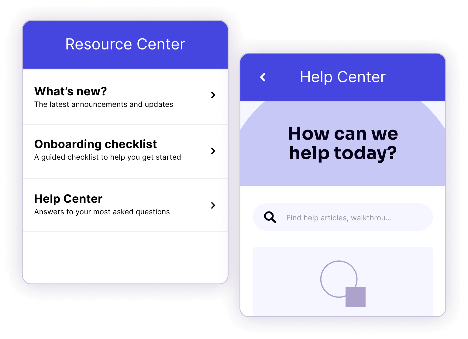 Pendo Adopt: In-app guides - Resource Center
