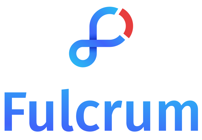 Fulcrum logo w text - vertical - 256px