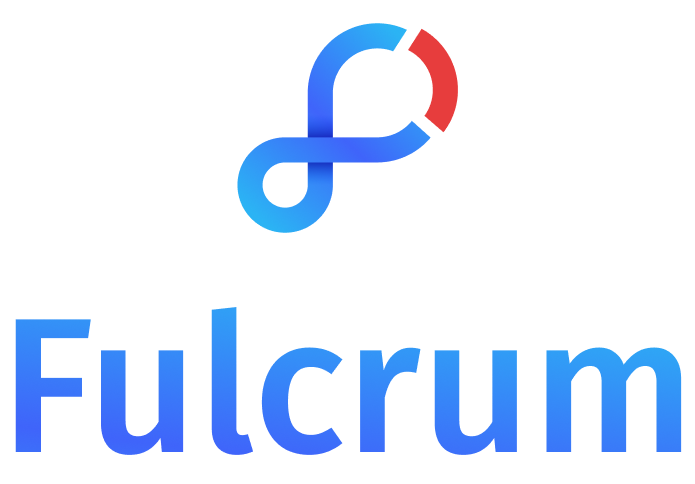 Fulcrum logo w text - vertical - 256px