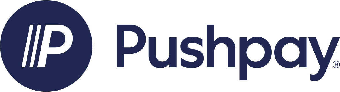 Pushpay logo Dark Blue RGB Wordmark Solid Horizontal