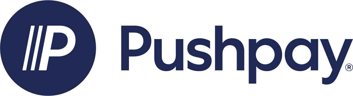 Pushpay logo Dark Blue RGB Wordmark Solid Horizontal