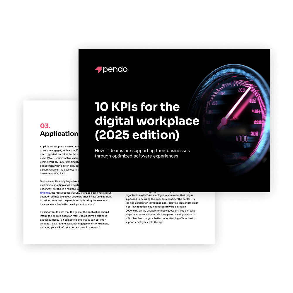 Pendo ebook: 10 KPIs for the digital workplace (2025 edition)