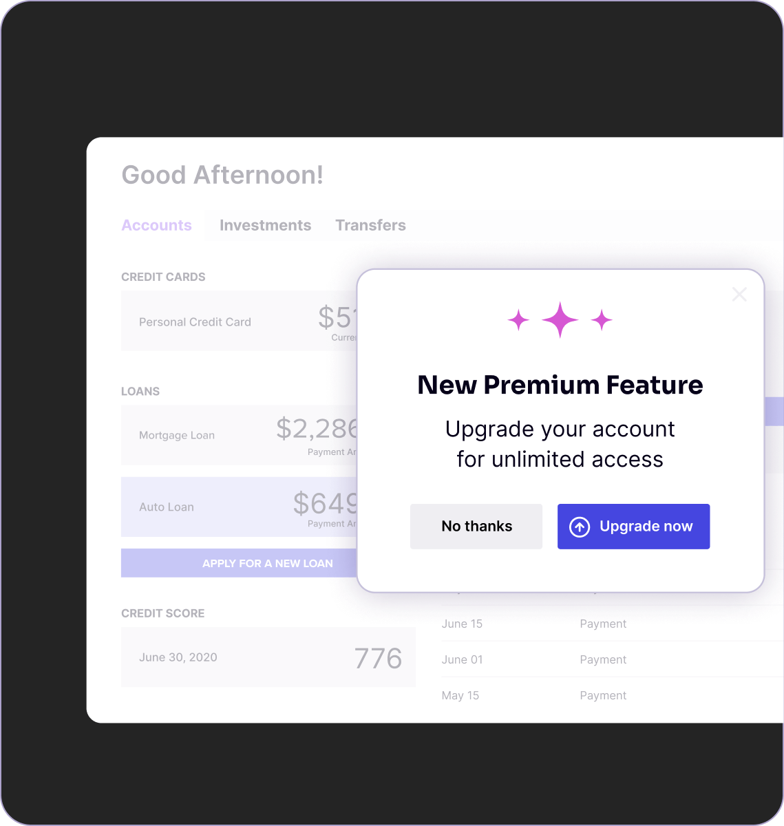Feature Adoption Screenshot